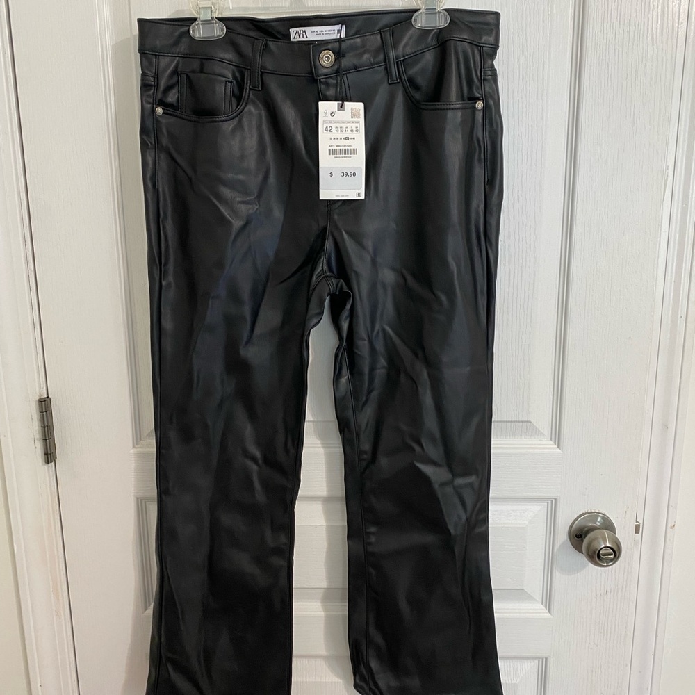 Zara leather pants